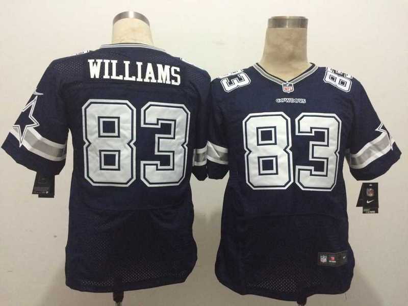 Dallas Cowboys 83 Williams Blue Men Nike Elite Jerseys